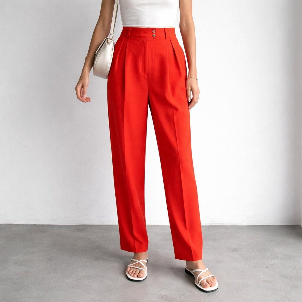 Mondi Vintage Lightweight wool High Rise Orange 40/S
